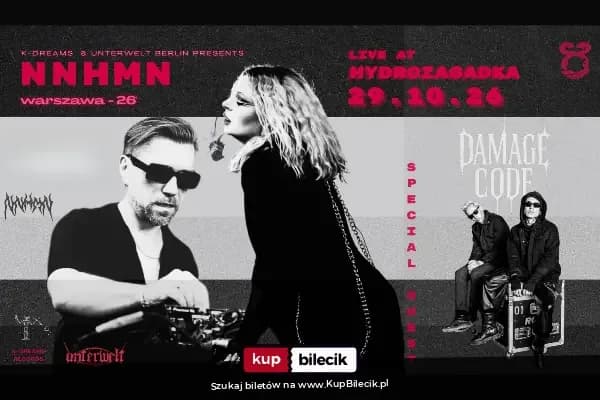 NNHMN + Damage Code-Darkwave, EBM, Synthpop, Post Punk, Goth
