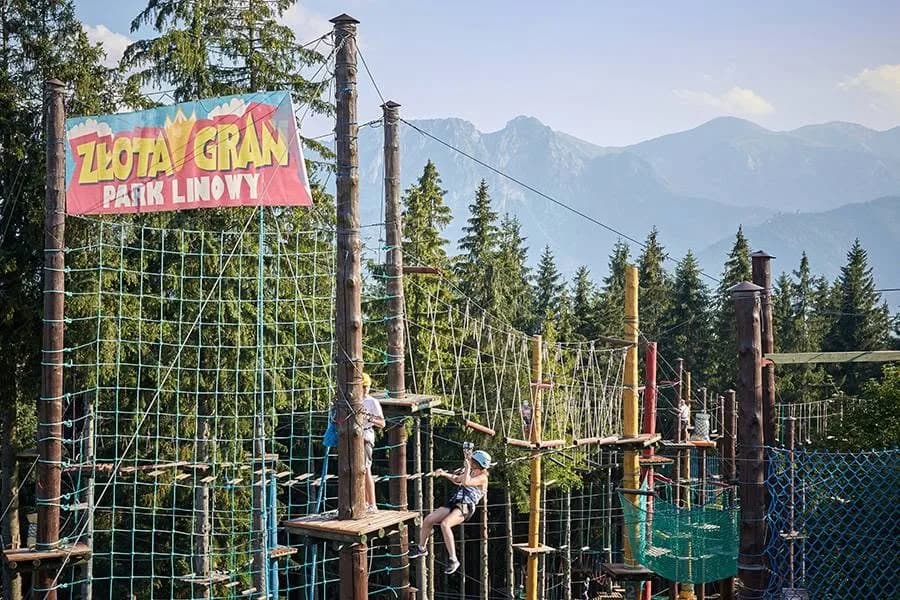 Park linowy - Złota Grań