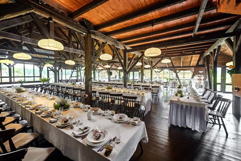 Sala weselna na Mazurach