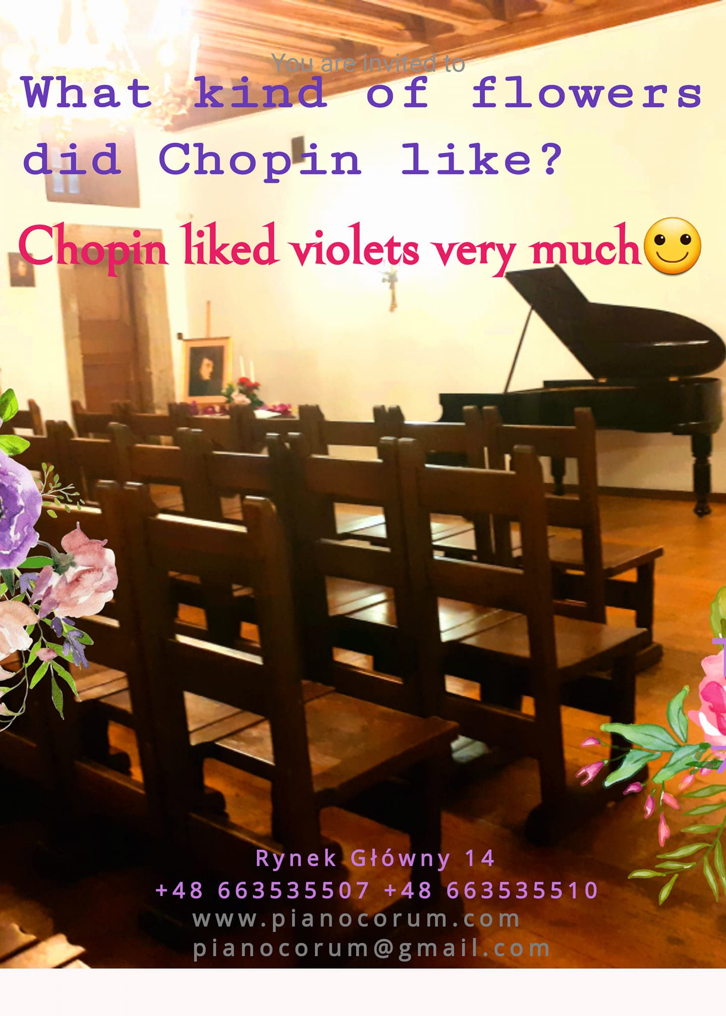 Chopin Piano Concerts in Polonia House