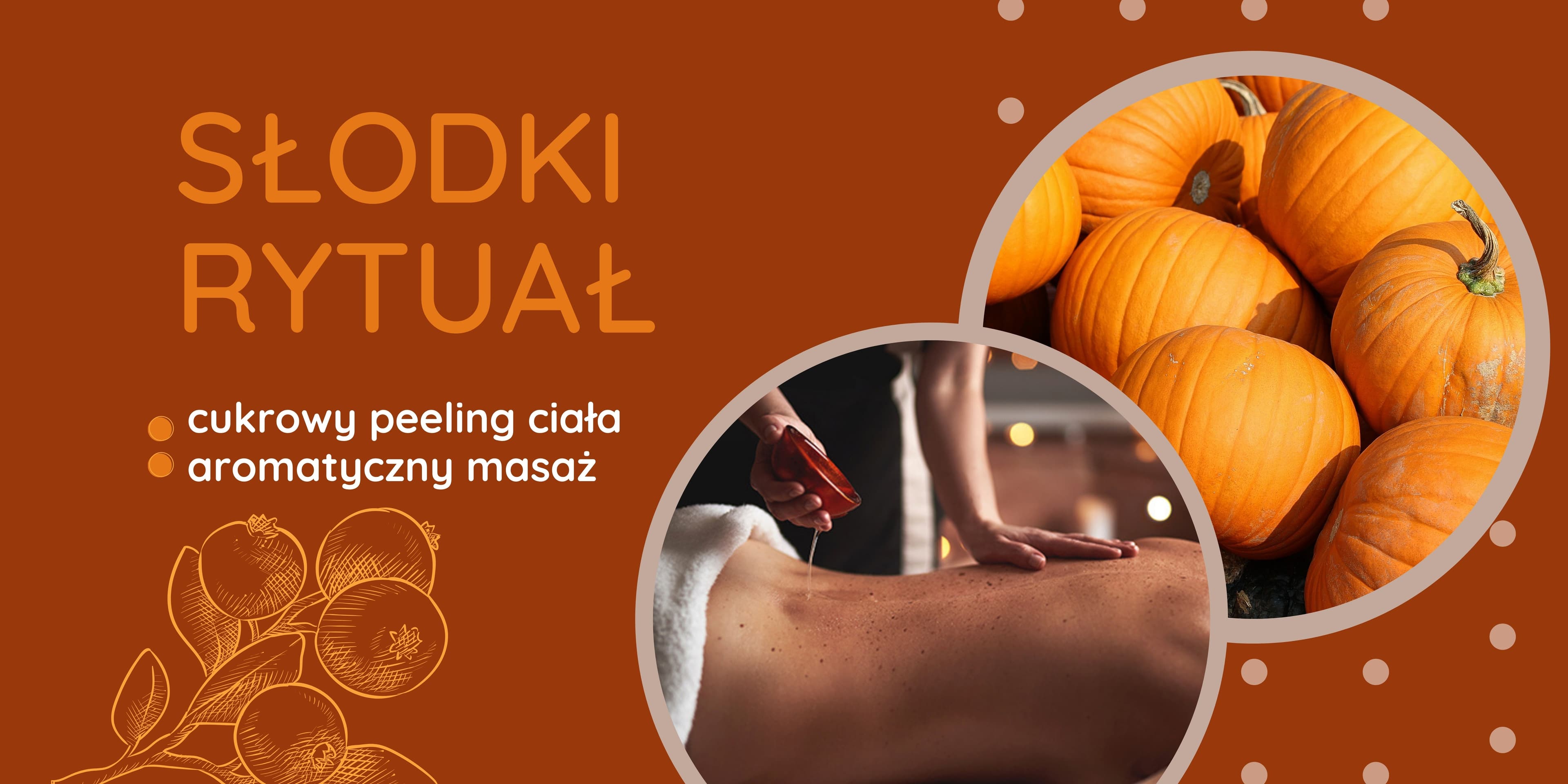Słodki rytuał dynia z żurawiną
